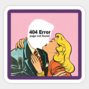 404 Error Page Not Found Sticker